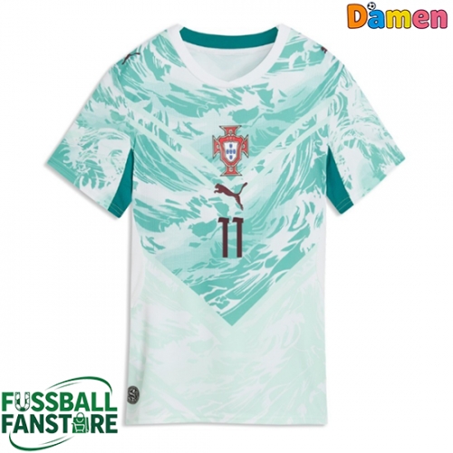 Portugal Joao Felix #11 Replik Auswärtstrikot Damen WM 2026 Kurzarm